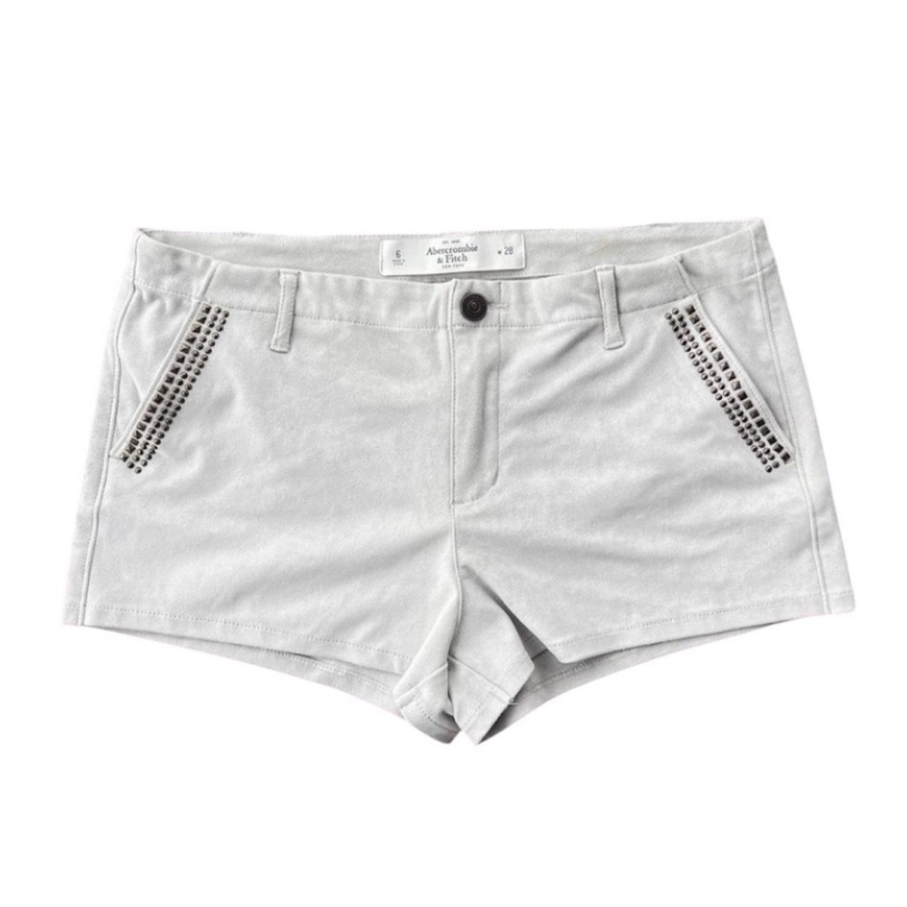 Abercrombie & Fitch Faux Suede Studded Shorts